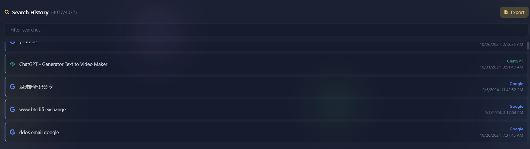 Infected Machine Browser Searches