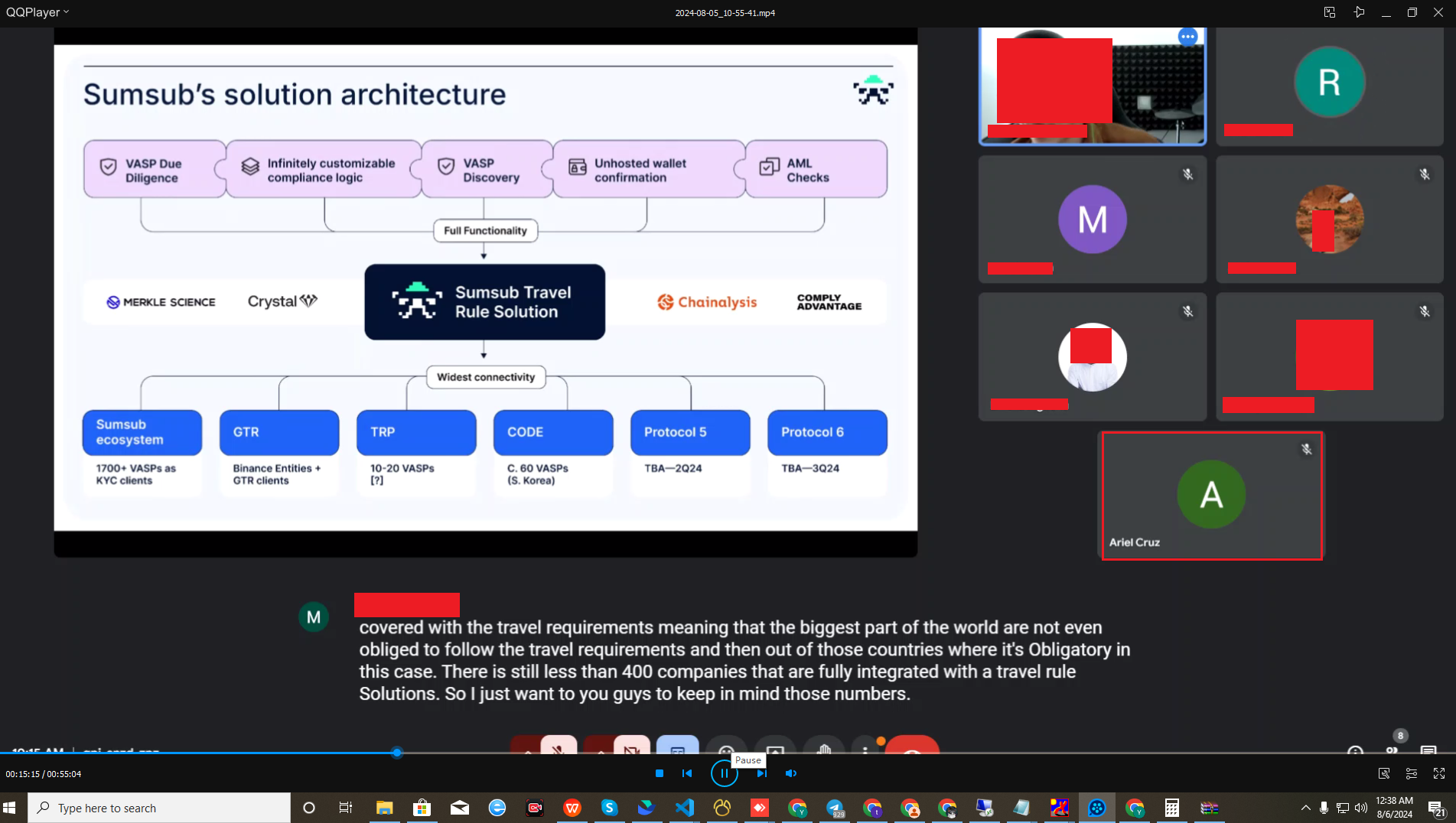 DPRK operative inside a Sumsub Google Meet