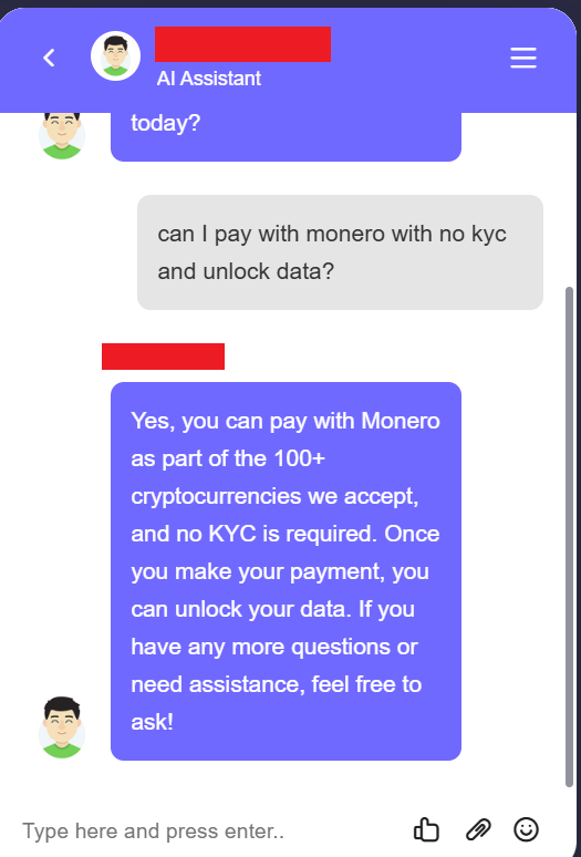 Crypto Payment Method with No KYC