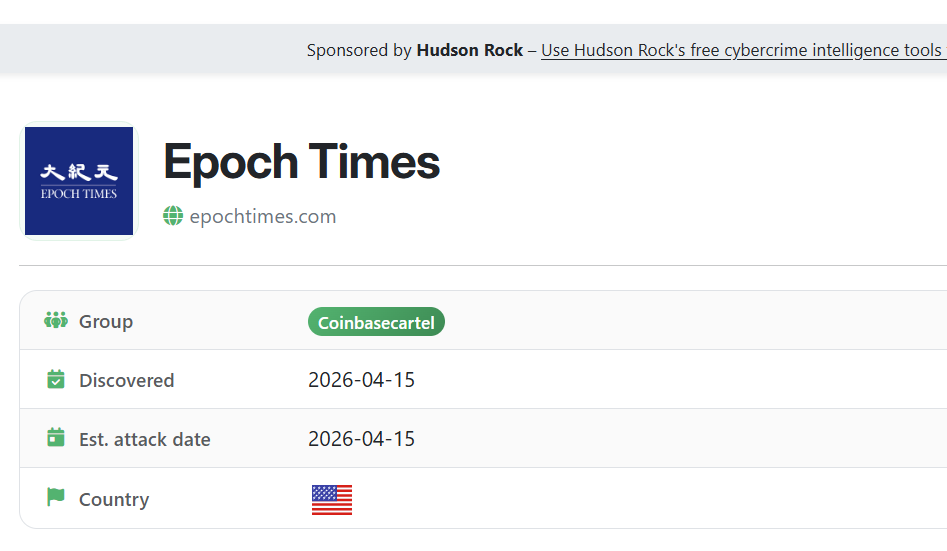 Epoch Times on Leak Site