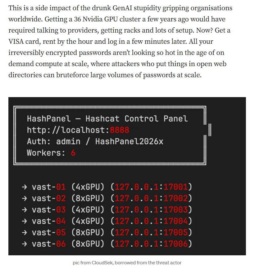 Snippet from Kevin Beaumont's blog on FortiBleed and GPU usage