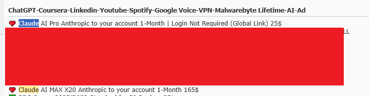 Another forum thread offering bypassed AI access